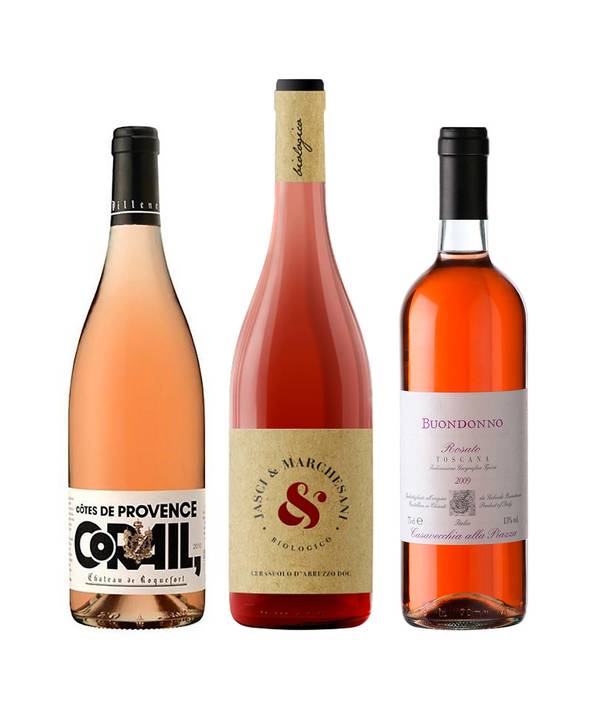 Zvýhodněný set = 1 ks Roquefort Corail + 1 ks Jasci Cerasuolo + 1 ks Buondonno Toscana 12,6667% 2,25 l - investiční alkohol