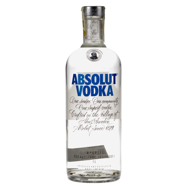 Absolut Blue 40% 1 l (holá láhev)