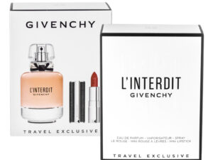 Dárková sada Givenchy L'Interdit EdP 80 ml + Mini rtěnka Rouge 333