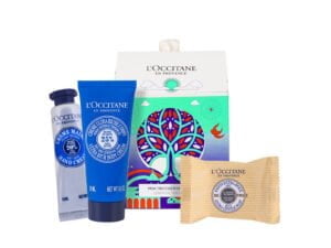L'Occitane Set : Milk Soap 25 g +Ultra Rich Cream 20 ml +Hand Cream 10ml