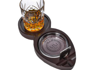Podnos na whisky a doutníky s příslušenstvím MIKAMAX