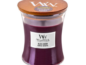 WoodWick Black Cherry glass medium