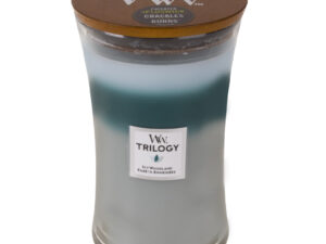 WoodWick Trilogy Ice Woodland glass large