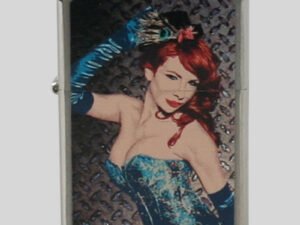 Zippo chrom gebürstet color German Pin Ups/Red HE 2001511