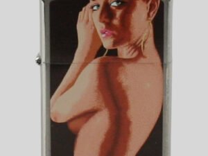Zippo chrom gebürstet color German Pin Ups/Shower 2001514