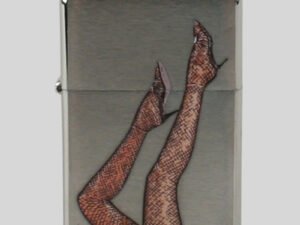Zippo chrom gebürstet color Legs Fishnet Stocking 2001565