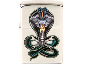 ZIPPO chrom gebürstet color "Snake Engine" 60004393