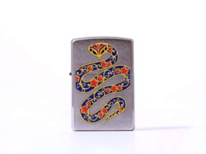 Zippo chrom gebürstet color Year of the snake 2003457