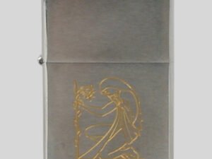 Zippo chrom gebürstet graviert Jungfrau