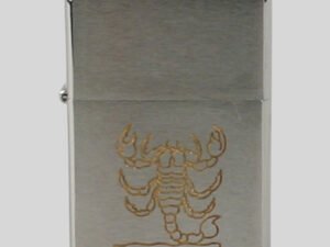 Zippo chrom gebürstet graviert Skorpion