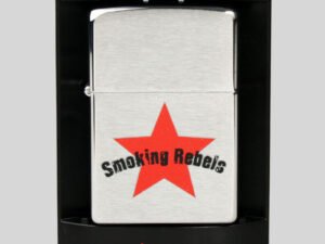 Zippo chrom gebürstet "Smoking Rebels"