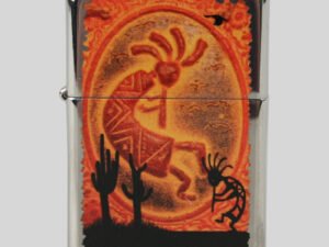 Zippo chrom poliert color Kokopelli Southwestern 2002787