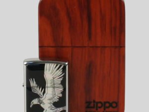Zippo chrom poliert Perlmutt/Adler