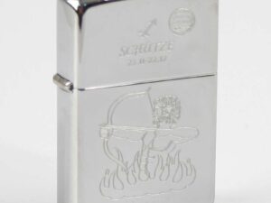 Zippo chrom poliert Schütze Ha in kleiner Holzbox