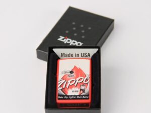 Zippo rot color A Flint N Fuel 2003575
