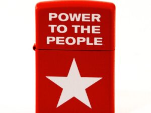 ZIPPO rot color "Power To The People" 60004036