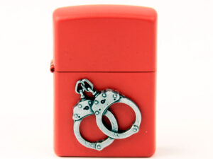 ZIPPO rot Emblem "Handcuffs/Handschellen" 2006319