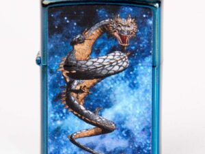 Zippo Sapphire colour Dragon in Space 2002021