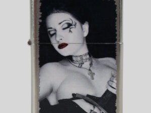 Zippo street chrom color Goth Style Woman 2003154