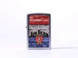 Zippo street chrom color Jim Beam red/white/blue 2003517