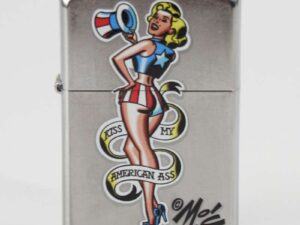 Zippo street chrom color Kiss my....  2002270