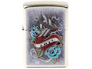 ZIPPO street chrom color "Zippo Tattoo" 60004587