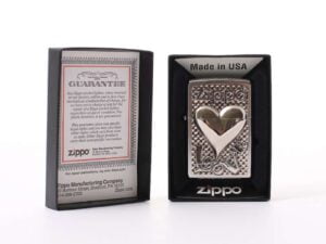 ZIPPO street chrom Plakette "Love Heart" 2003250