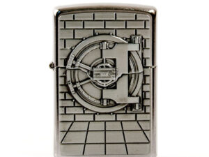 ZIPPO street chrom Plakette Trick "Gold Save" 60003602