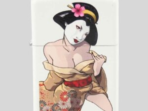 Zippo weiß colour Geisha 2002371