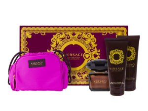 Versace Crystal Noir Set: EdT 90 ml + SG 100 ml + BL 100 ml +Soft Make Up Case