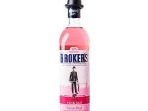 Broker's Pink Gin 40,0% 1,0 l - investiční alkohol