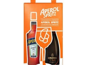Aperol + Cinzano To-Spritz Gift Box 11,26% 1,45 l - investiční alkohol