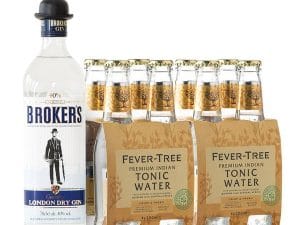 Broker's London Dry Gin & Tonic 40,0% 2,3 l - investiční alkohol