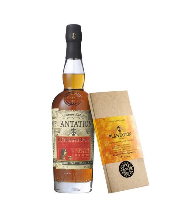 Plantation Stiggins' Fancy Pineapple & originální párovací čokoláda 40,0% 0,7 l - investiční alkohol